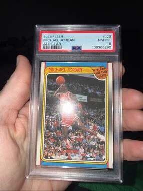 1988 Fleer Michael Jordan All-Star #120 PSA 8 NM-MT Near perfect centering